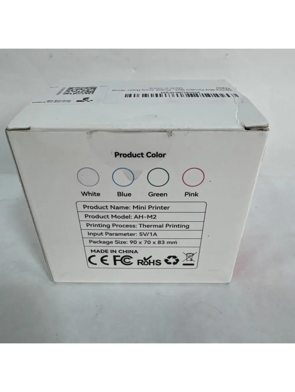 XenGro Mini Portable Sticker Printer, Mini Thermal Printer 3 Rolls + Starter B3